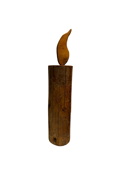 Holzkerze Fichtenstamm