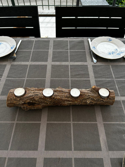 Teelichthalter aus Aststück